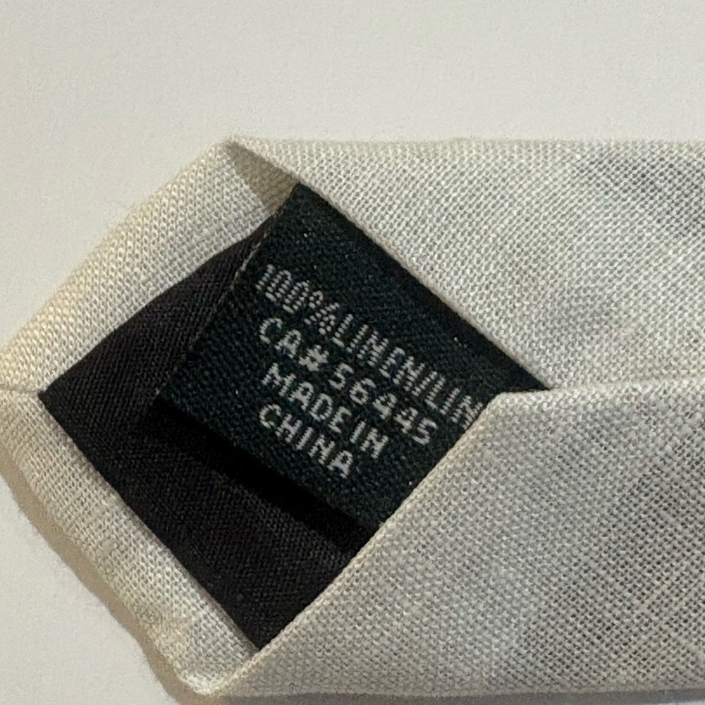 Preppy J. Crew Ivory Tan Printed Neck Tie NWT Business Casual - Picture 6 of 6